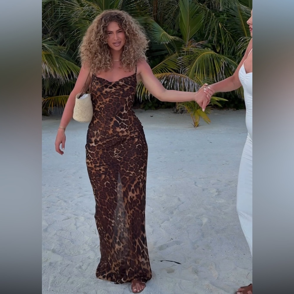 Leopard Print Maxi Dress
